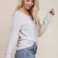 Solid Pointelle Knit Top