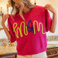 BiBi MOM Contrast Round Neck Sweater