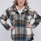 Gabby Plus Size Yarn Dyed Plaid Shirt Jacket