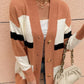 Stripe knitted cardigan