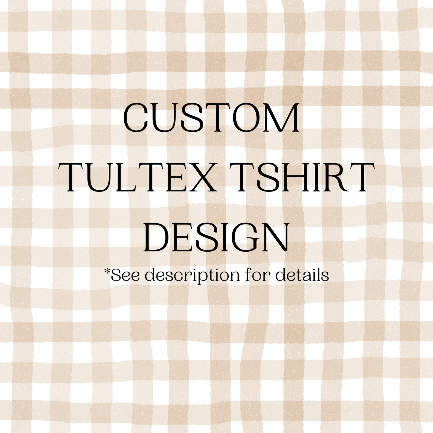 Custom Designed Tultex Unisex Tshirt