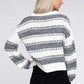 Two Tone Drop Shoulder Sweater