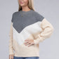 Colorblock Drop Shoulder Sweater