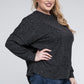 Plus Brushed Melange Drop Shoulder Sweater