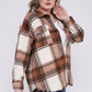 Gabby Plus Size Yarn Dyed Plaid Shirt Jacket