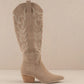 SAMARA-EMBROIDERY WESTERN KNEE HIGH BOOTS