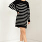 Casually Chic Striped Sweater Dress