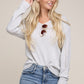 Solid Pointelle Knit Top