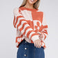 Floral Pattern Drop Shoulder Sweater