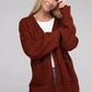 Low Gauge Waffle Open Cardigan Sweater