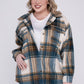 Gabby Plus Size Yarn Dyed Plaid Shirt Jacket