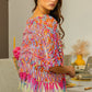 BiBi Openwork Fringed Knit Cover Up