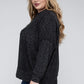 Plus Brushed Melange Drop Shoulder Sweater