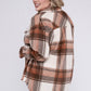 Gabby Plus Size Yarn Dyed Plaid Shirt Jacket