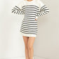 Casually Chic Striped Sweater Dress