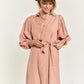 SOLID BUTTON DOWN DRESS  PLUS JBJ1004P